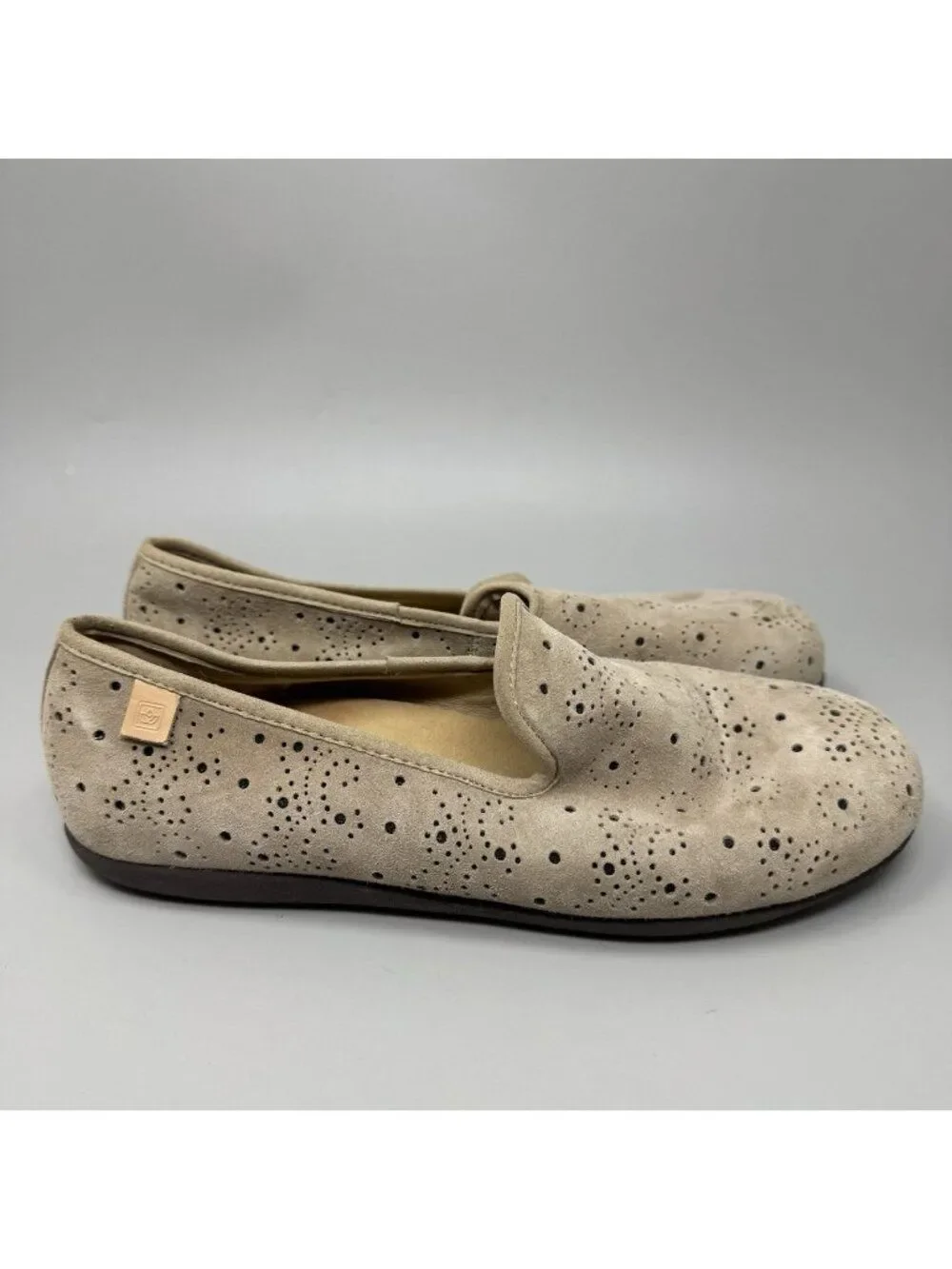 Spenco Women’s Paisley Beige Orthotic Ballet Flats Size 8.5B Comfort Shoes
